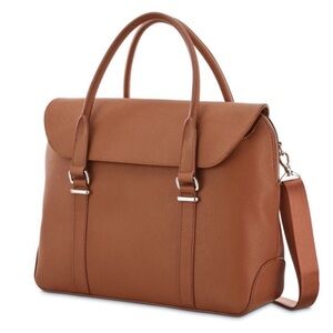 Samsonite Executive Leather Convertible Brief - Cognac NWOT